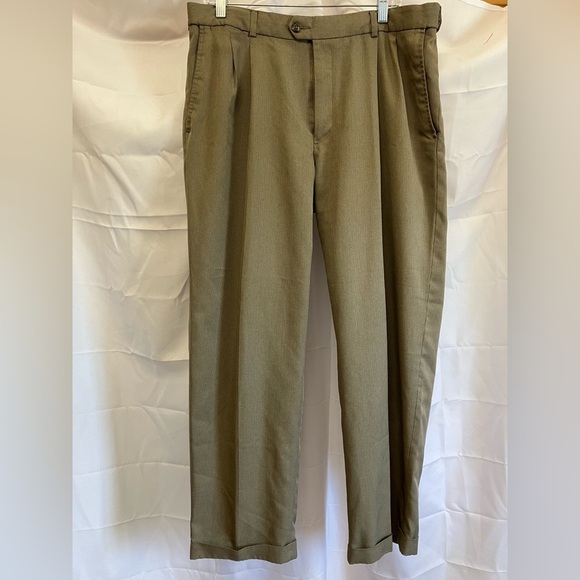 Haggar Tan Chinos Classic Cotton Twill - Picture 1 of 6